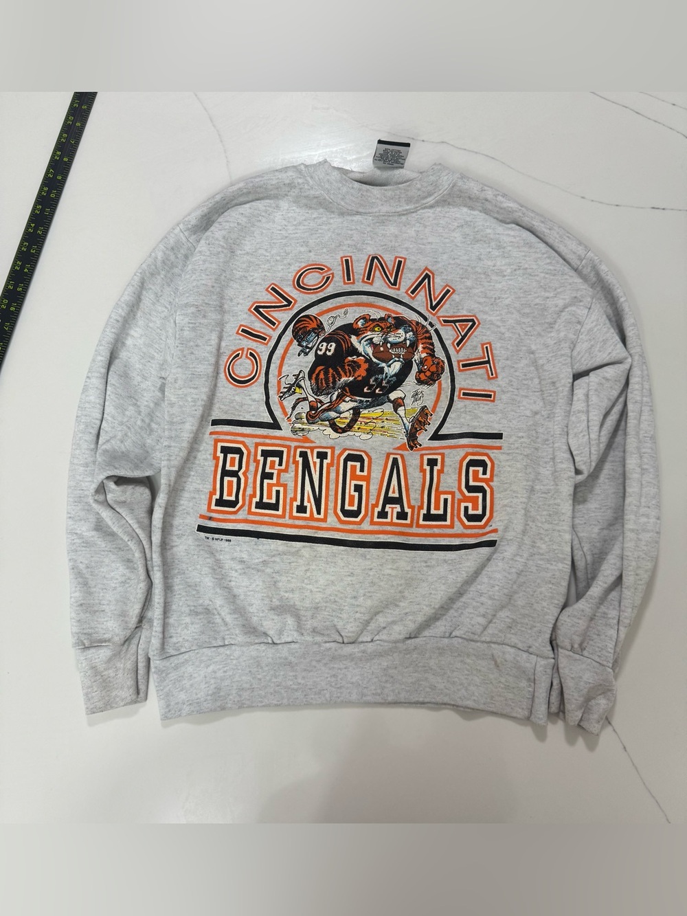 Vintage 1988 Cincinnati Bengals Jack Davis Crewneck Sweatshirt NFL Football L